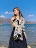 New Summer Luxury Elegant Women Silk Scarf Beach Long Wrap Shawls Satin Floral Print Bandana Hijab Mujer Scarves Pareo Foulard