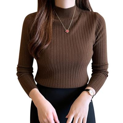 PALAME Ribbed Knit Sweater for and Perfect for and Easy To Features Vertical Ribs for a Slimming Solid Long and Simple Style for and Winter Size