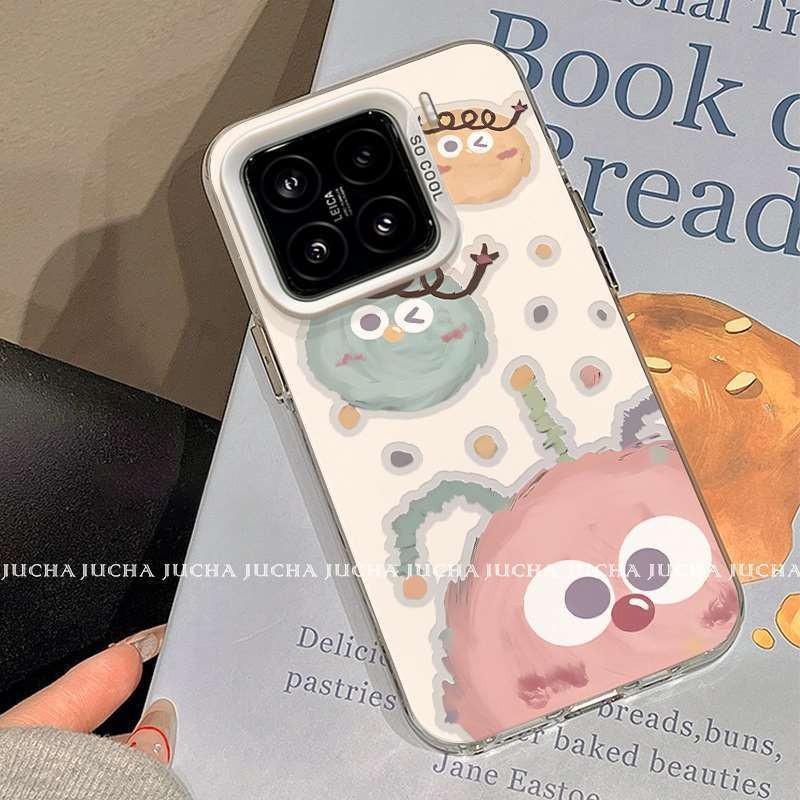 Xiaomi 17 Pro High-End Pink Little Monster Anti-Drop Phone Case