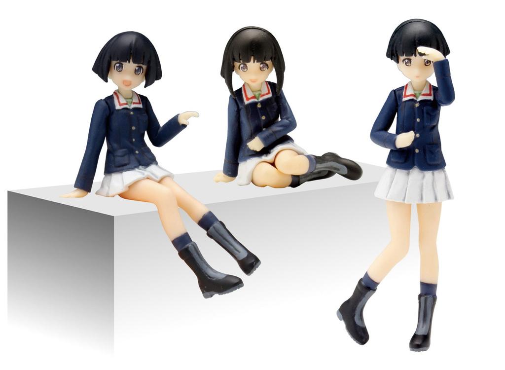 PLATZ Girls & Panzer 1/35 Scale Duck Team Figure Set Plastic Model GPF-14
