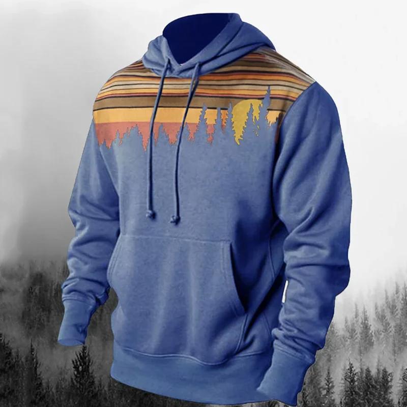 Модные мужские толстовки с капюшоном с принтом 3D-креста — фото 6