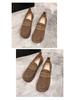 Women's 2025 Spring Soft-Soled Non-Slip Cowhide Loafers: Versatile, Comfortable Flat Shoes
