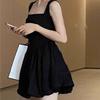 Vestito in Poliestere con Spalline Sottili da Donna Estate Casual Chic Abito da Festa