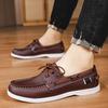Men's Leather Shoes Fashion Flow Work Commuter Office Men's Shoes Flow Personality Doudou Shoes