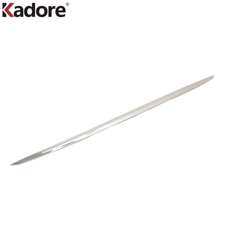 For Toyota Alphard Vellfire 2016-   Steel Rear Trunk Lid Cover Trim Tailgate Door Boot Molding Strip Car Accessories