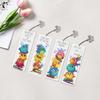 4Pcs Special Shape Animal Diamond Art Painting Bookmarks with Pendant Diamond Art Bookmarks Gift for Reader Crafts Lovers
