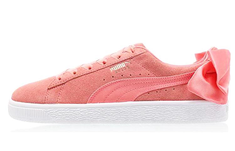 PUMA Suede Bow Shell Pink Women s 367317-01 35.5