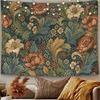 2D Flat - 2D Flat - 2D Flat Print 1pc Tapestry Vintage Floral Vine Tapestry Elegant Home Wall Decor 100% Polyester, Suitable for Romantic Indoor And O