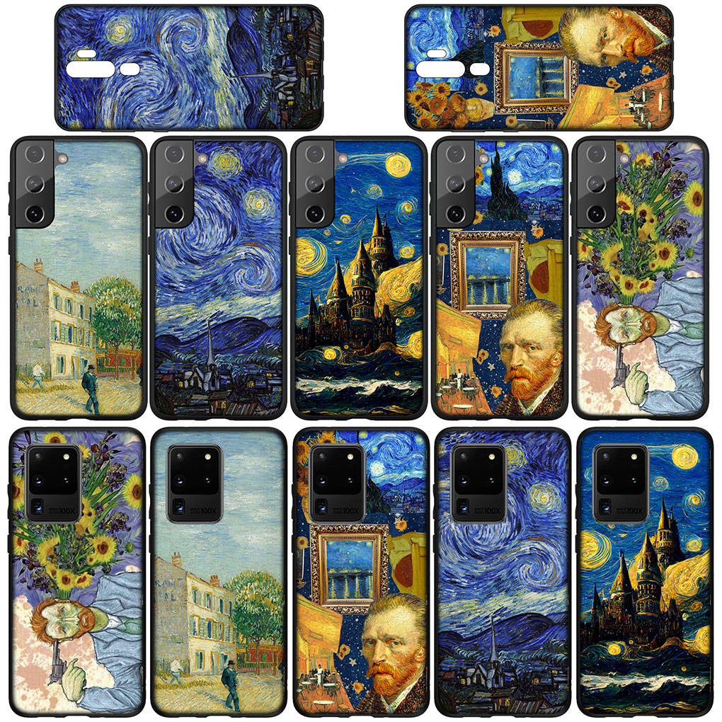 Husă Telefon pentru Samsung Galaxy S25 S24 S23 iPhone 16 15 Xiaomi Redmi Note 14 13 12 16E X 11 Pro Max OPPO Moto Huawei Tapet Floarea Soarelui Van Gogh Husă