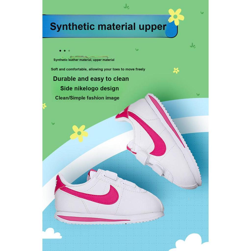 Nike Cortez Basic SL TDV Bianco Rosa Prime Baby Sneakers 904769-109