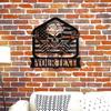 Unique Tailored Skull Themed Mechanic Metal Wall Decor Iron Crafted Workshop Garage Name Sign Festive Home Deco