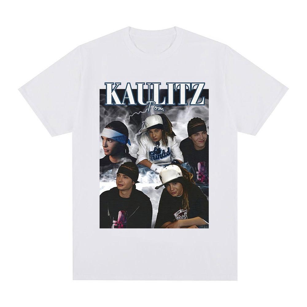 Rock Band Tokio Hotel Tom Kaulitz Graphic T Shirt Men Anime Summer Personality Casual 100% Cotton Short Sleeve T-shirt