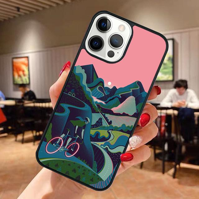 BIKE CYCLING art Phone Case For Apple iPhone 17 Air 11 Pro Max Plus SE2020 Coque For iPhone 17 Air 14 15 16 13 12 Max Cover