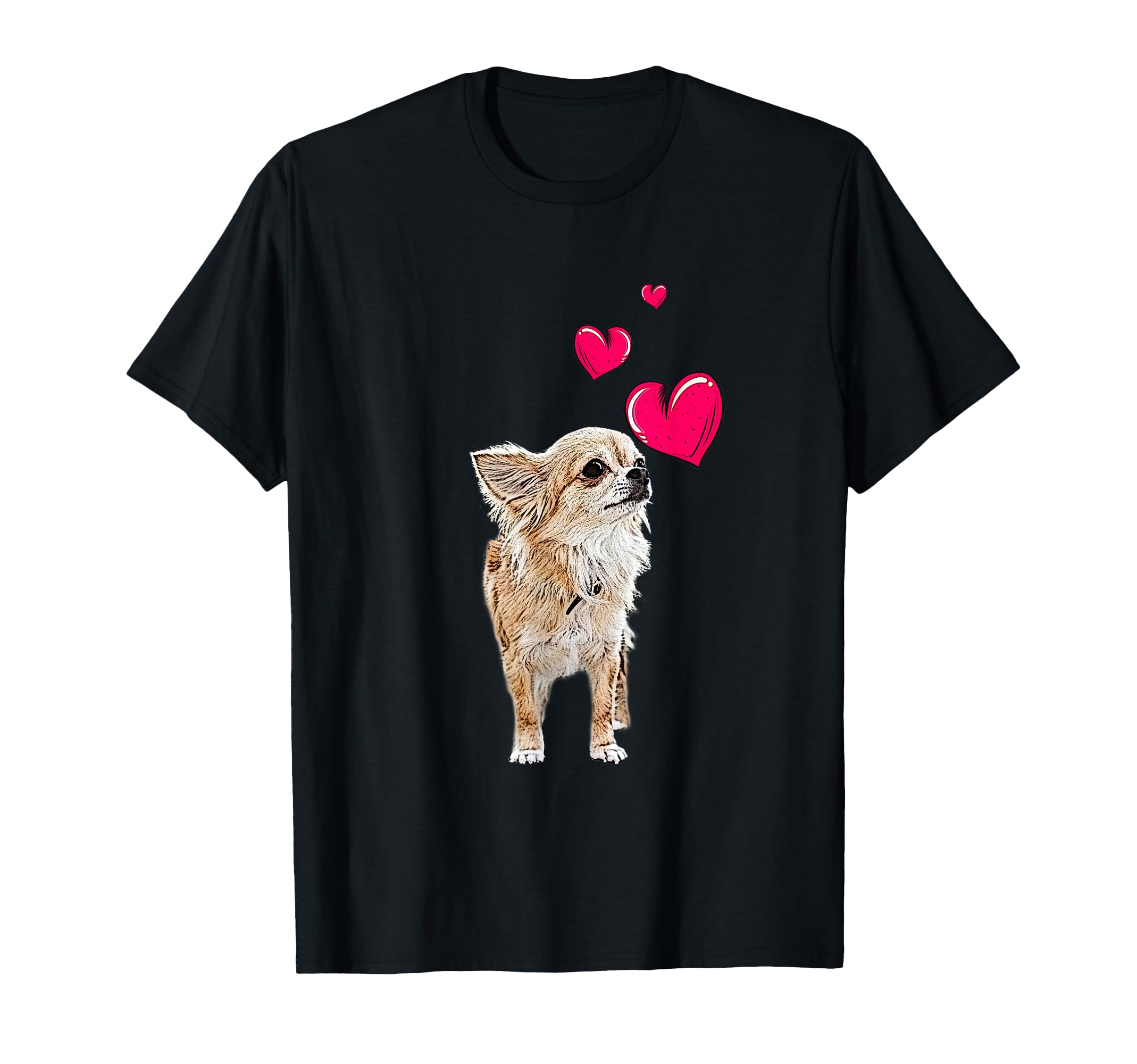 

Chihuahua and Heart Cute Chihuahua Motif T-Shirt