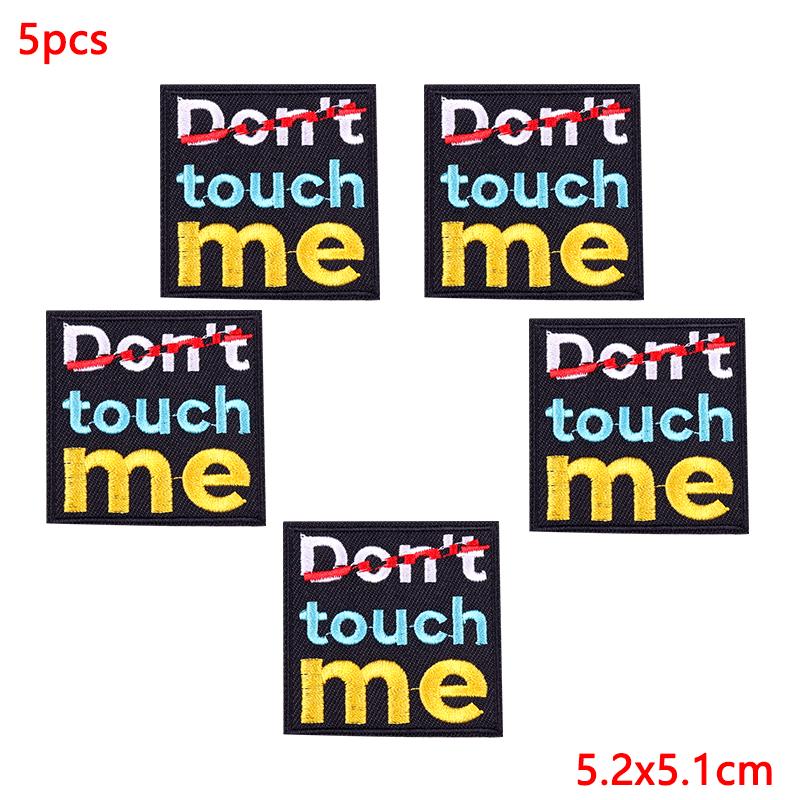 5Pcs/Lot Hip Hop Punk Embroidery Patches For Clothing Thermoadhesive Patches On Clothes Animal Patch Iron On Patches For Clothes
