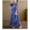 DIMANAF New 2026 Women Plus Size Spring Summer Beach Long Dress Lady Loose Oversize Maxi Print Floral Dresses