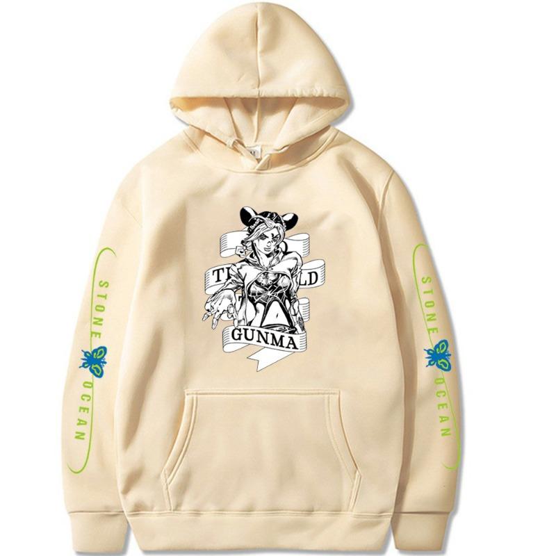 Bizarre Adventure Japanese Animation Hoodies Men Long Sleeve Sweatshirts Women Harajuku Streetwear Sudaderas