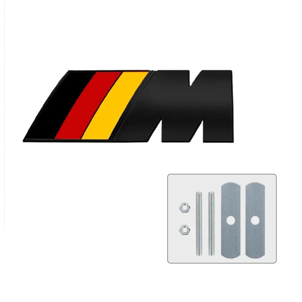 3D Metal Auto Front Grille Badge Decoration Car Emblem Modification Accessories For BMW M M3 M5 POWER E90 E92 E93 F20 F21 F30 X3