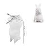 Easter Silicone Rabbit Mold Bunny Statue Mold for Crafts Plaster Casting Soft Silicone Mold Easy Release for Beginners Crafting
