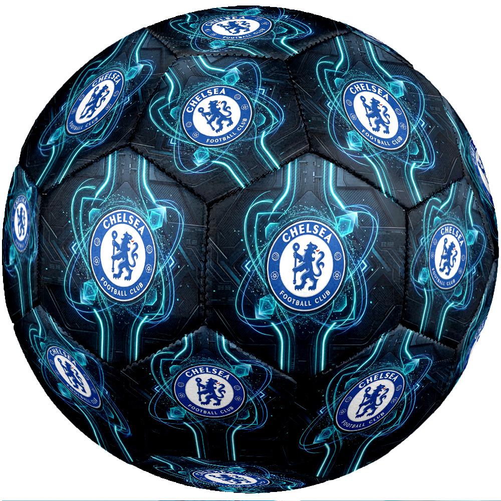 Chelsea FC Theme Soccer Ball Size 5 Soccer Ball Soft Touch Professional Training Football for Outdoor Sports