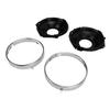 1 Pair Headlamp Retaining Ring H00001EB Headlight Ring Mounting Bucket Kit Replacement for Chevy Camaro 1967 To 1969