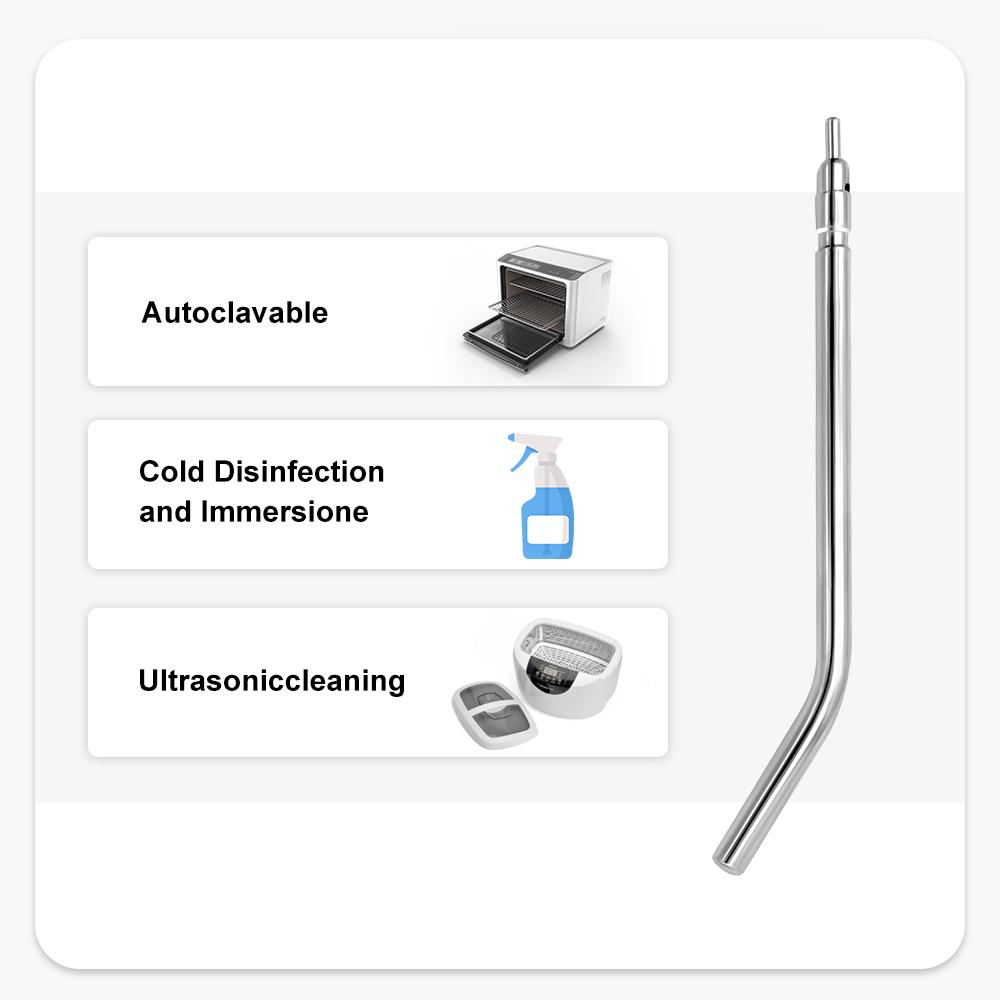 10Pcs Dental Spray Nozzles Tips Stainless Steel 3 Way Air Water Syringe Spray Nozzles Tubes