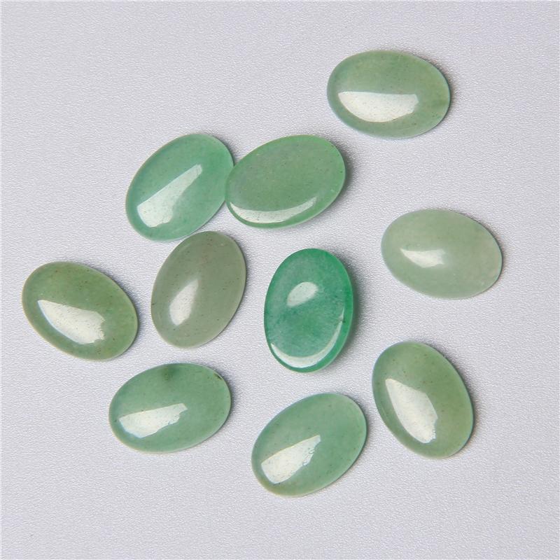 5pc Natural Stone Cabochon Oval Charm Egg Shape Flatback Stone Loose Cabochon for DIY Jewerly Ring Necklace Bracelet Accessories