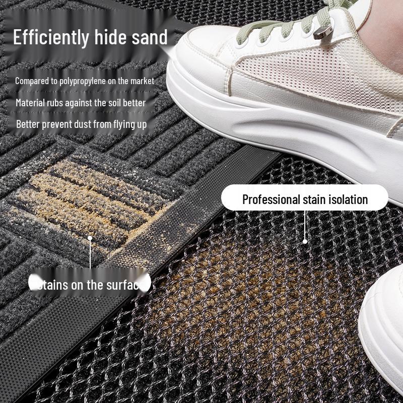 Non-Slip Outdoor Entrance Doormat - Elastic and Durable Front Door Mat