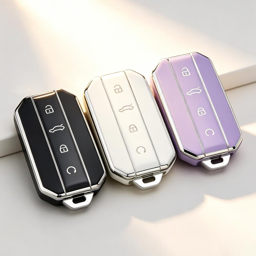Auto Protection Key Shell Bag For Chery Jaecoo J5 J7 Tpu Car Key Case Cover Keychain Housing Holder Car Accessories