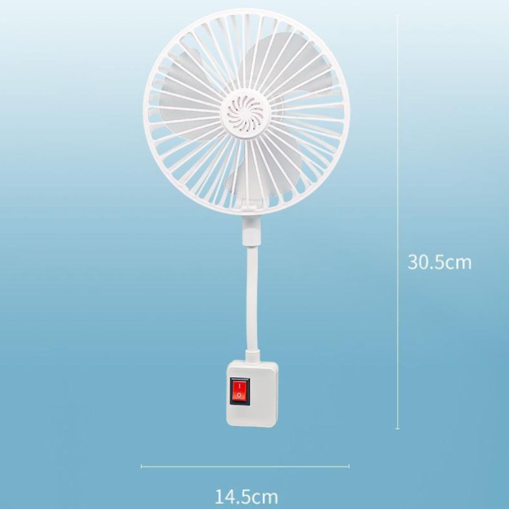 Cooling Socket Fan Space Saving Quiet Operation Fan Portable Energy Efficient Fan  Bedroom