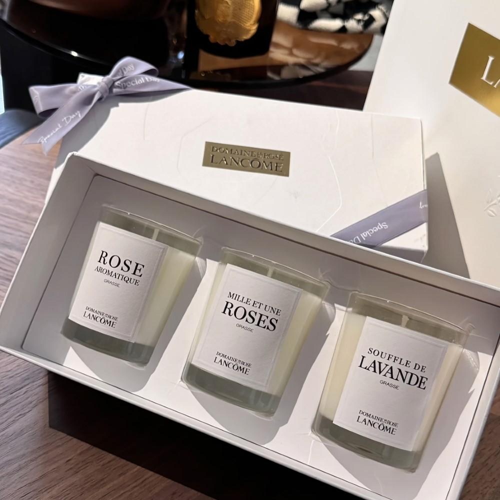 Lancôme Domaine de la Rose Scented Candle Trio Gift Set (3 x 75g)