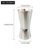 15/30ml 25/50ml 30/60ml Stainless Steel Measuring Cups Bar Party Wine Cocktail Shaker Dual Shot Jigger Liquid Drinks DIY Tool