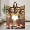 Super Soft TV S-Supernatural Throw Blanket Premium Fleece Flannel Lightweight Bed Blanket Cozy Fluffy Blankets All Season Use
