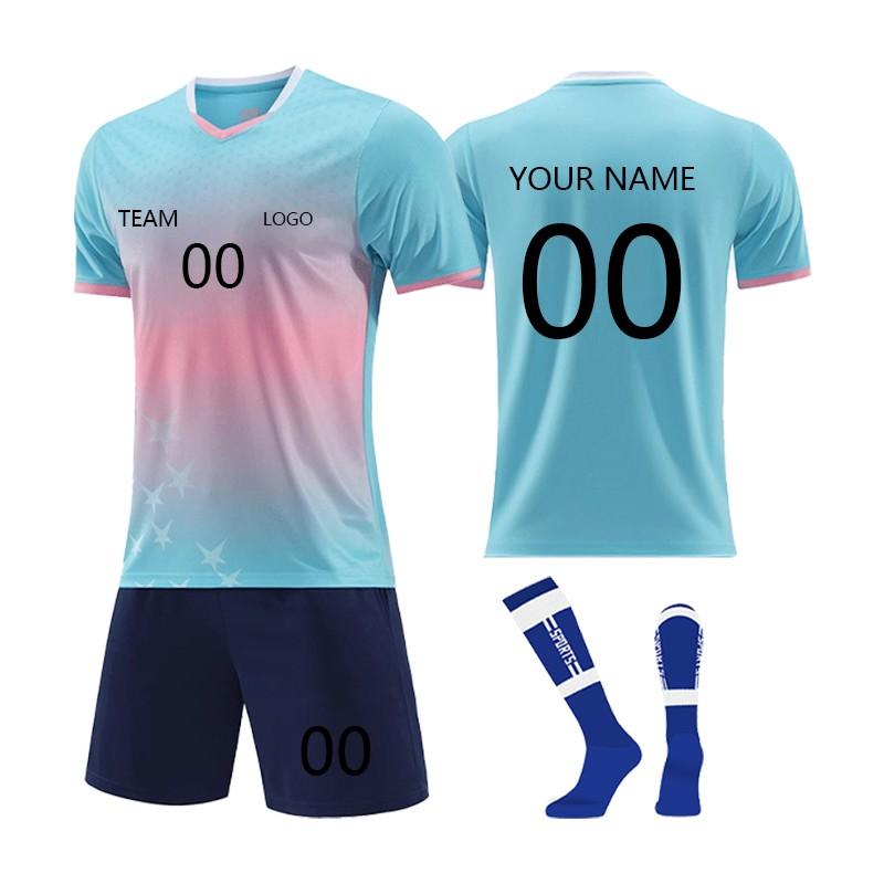 Personlig skjortesett for menn jenter med navnenummer Spesialtilpassede fotballdrakter for gutter treningsdress