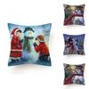 Cozy And Festive Christmas Snowman Pillow Case For Home Sofa Car Decoration Gift