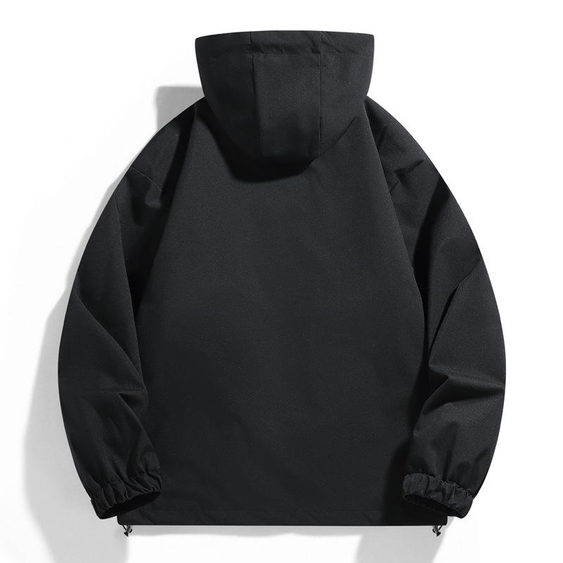 Fashion Trend Versatile Men's Advanced Casual Hiking Outdoor Casual Hooded Pilot  Jacket Windproof Ouddoor Jacket
