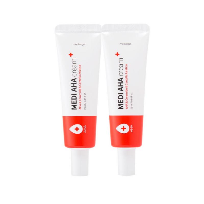 [Mediorga] Medi AHA Cream 25ml x 2ea Skin Resurfacing & Exfoliating Face Cream