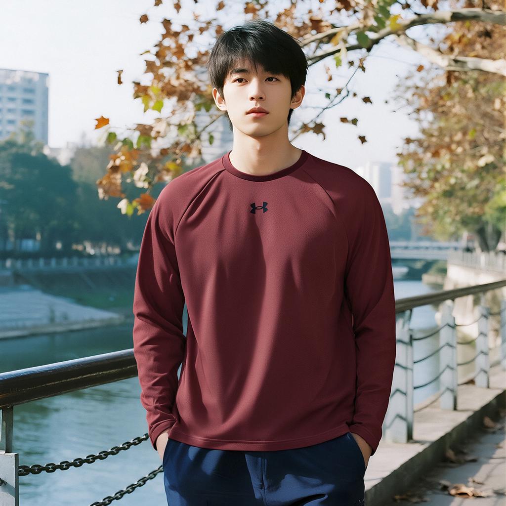 Under Armour Loose Casual Knit Crewneck Sweatshirt Unisex Tops 25600302-688