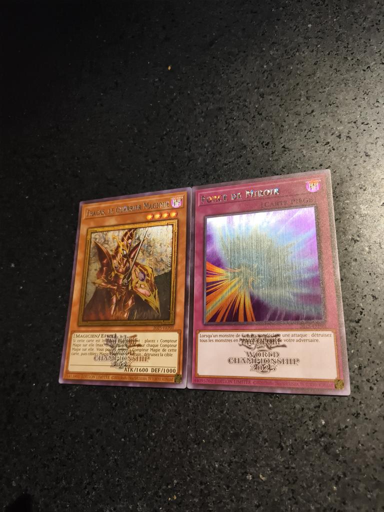 2pcs/set Yu-gi-oh! 2025 Wcs Self Control Collect Signature Trading Flash Card Anime Cartoon Christmas Gift