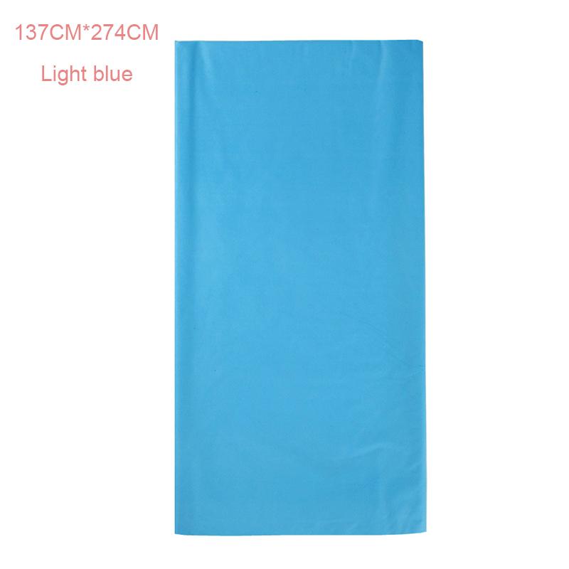 Plastic Disposable Solid Color Party Tablecloth Birthday Party Wedding Tablecloth Rectangle Desk Cloth Decorates Environmentally