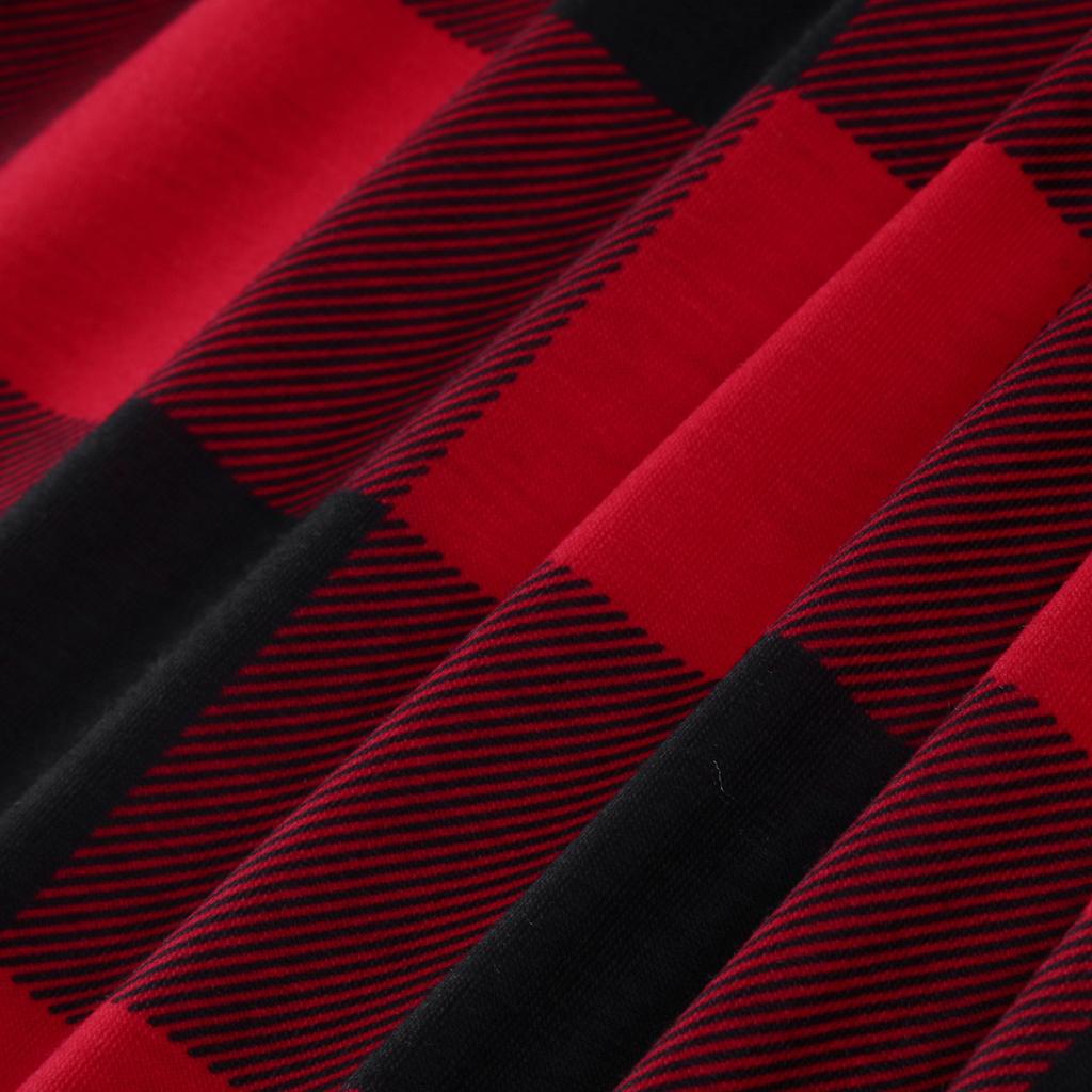 Männer Frohe Weihnachten Pyjamas Deer Plaid Familie Passende Nachtwäsche Hosen Set