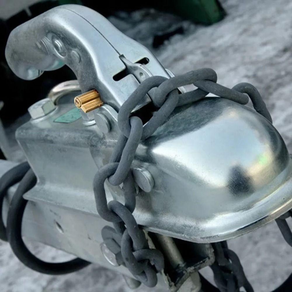 with 2 Keys Trailer Coupling Lock Heavy Duty Lock Cylinder Security Anti-Theft  Lock  Trailers
