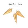 10pcs Gold Color Stainless Steel Circular Cone Charms DIY Jewelry Making Earrings Pendant Findings Handmade Bracelets Supplies