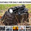Multi-functional   Light LED Long-range  Zoom Flashlight, Plastic USB Rechargeable  Outdoor Camping, Fishing, Hunting, Climbing, Adventure Emergency