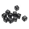 30PCS Number Dice Six Sided Multiples of 2 Number Plastic Light Weight Portable Dice Cubes for Teaching Board Games