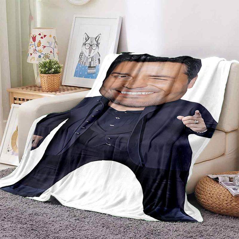 3D Print Chayanne Puerto Rican Latin Pop Gift Blanket,Soft Throw Blanket for Home Bedroom Bed Sofa Travel Picnic Cover Kids