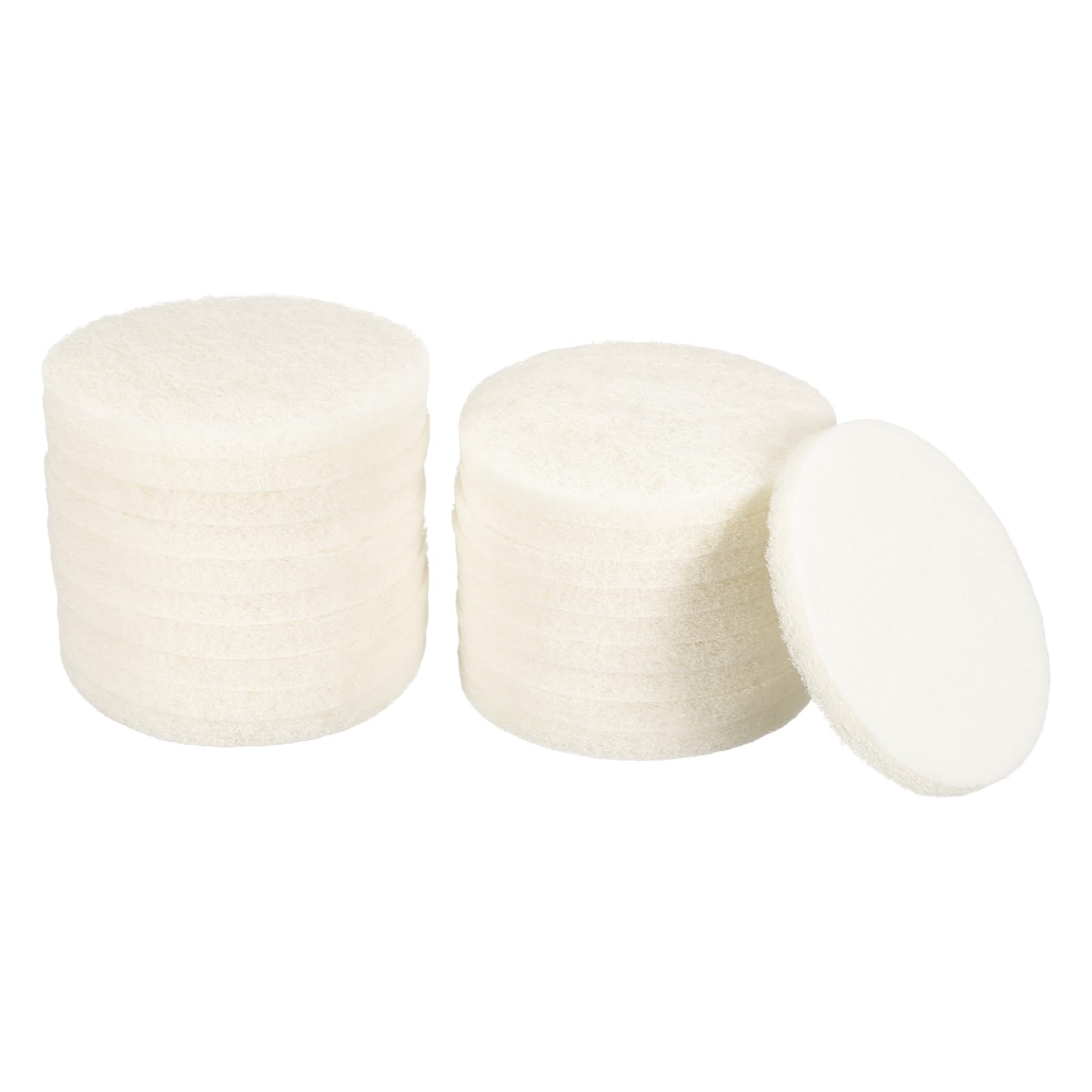 

uxcell 20pcs Scrubber Scrubbing Pads 450 Grit Drill Power Brush Hoop and Loop Surface Conditioning Discs Drill Scuffing Discs Scrub Pads for Home