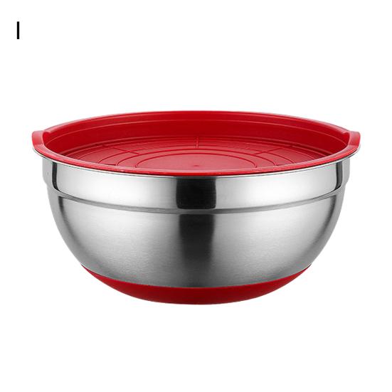 Μπολ ανάμειξης με Σετ καπακιού Μεγάλης χωρητικότητας Αντιολισθητική κάτω στιλβωμένη επιφάνεια Εύκολη στο καθάρισμα Μπολ Σαλάτα Κουζίνα Οργανωτής αποθήκευσης τροφίμων