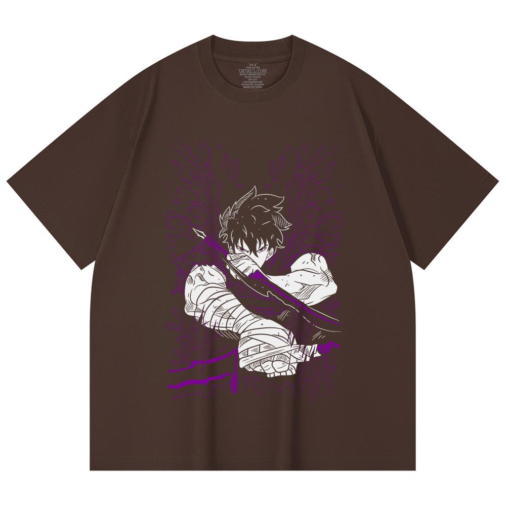 230 Gsm 100% Cotton Solo Leveling V7 Print Unisex Heavy Cotton T Shirt