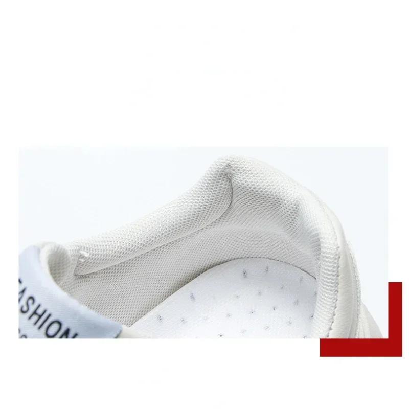 Fashion PU Men Sneakers White Lace Up Platform Shoes for Men Running Sport Casual Shoes Spring Autumn Male Shoes Vulcanized Shoes Men